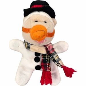 STARBUCKS Bearista Magnet Snowman Bear Mini Carrot Hat Scarf Holiday Frosty 1999